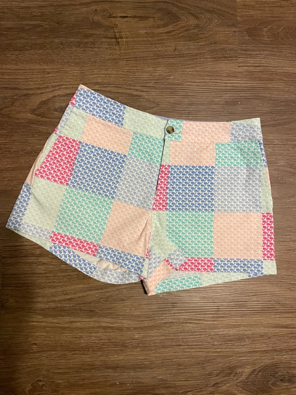 Vineyard Vines Pastel Whale Print Colorful Shorts - Pink, Blue, Mint, Peach